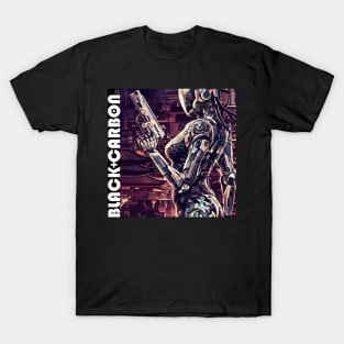 Black Carbon Cyberpunk Assassin 001 T-Shirt